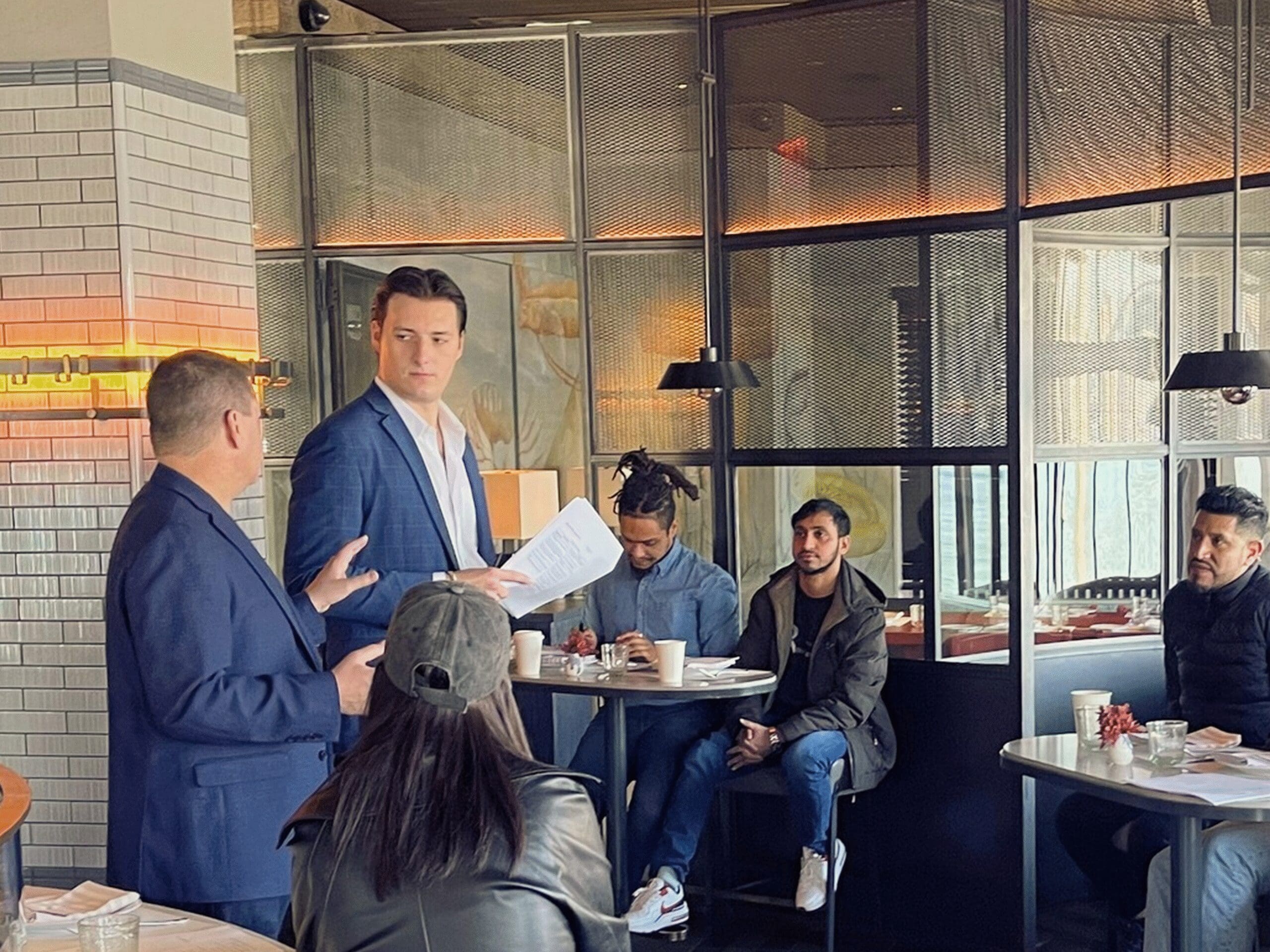 Freeman Group Trainer actively coaching a leaders while conducting Leading the Promises Train the Trainer Workshop